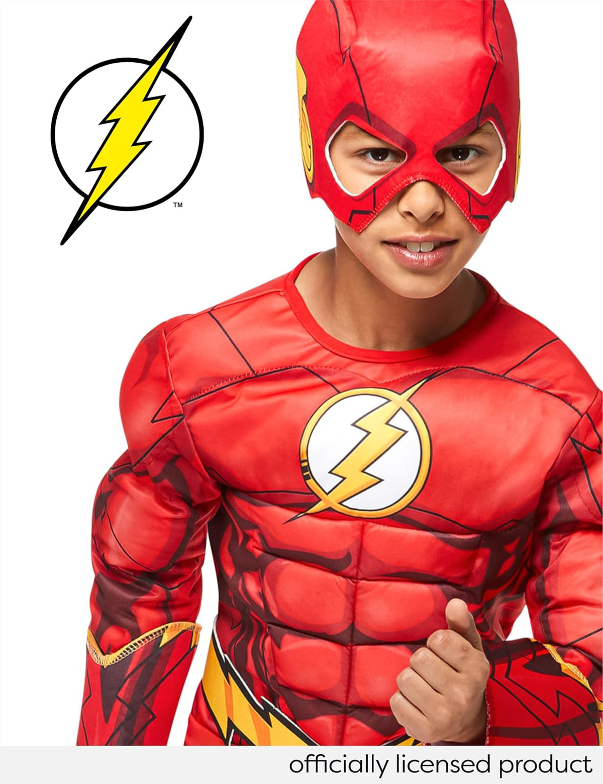 Rubie's Disfraz de superhéroes DC Flash Deluxe para niños, pequeño
