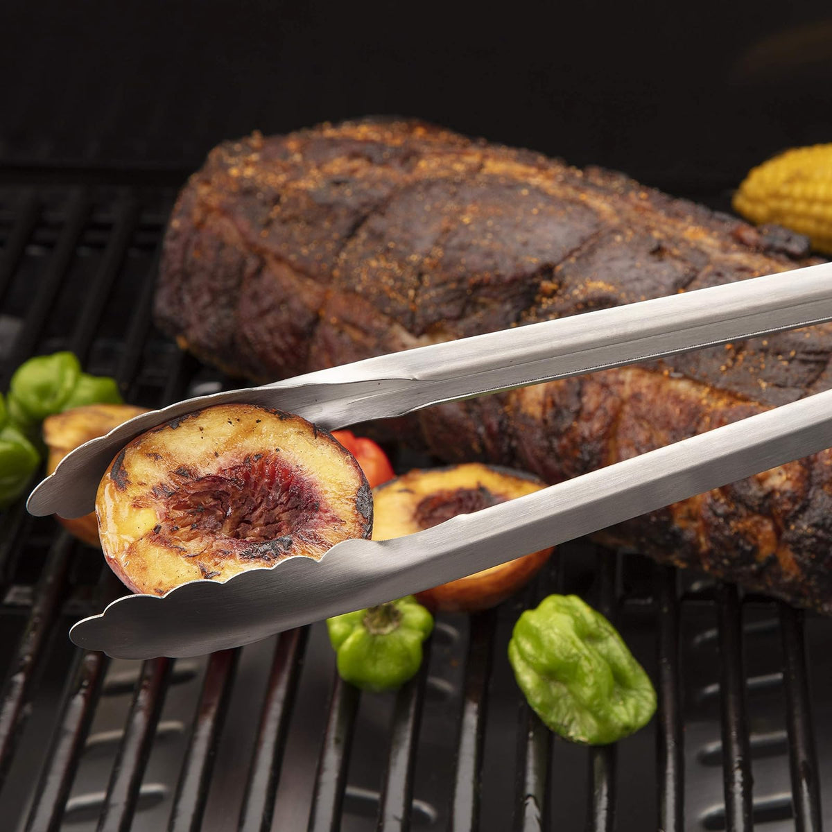 Cuisinart Pinzas para Parrilla CIT-102 | 40.6 cm, acero inoxidable, 1 pieza, empuñaduras de silicona