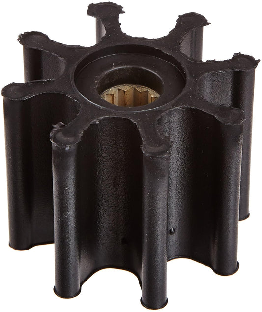 Jabsco 920-0001-P Impulsor de Repuesto Marino (Neopreno, Silueta M, 2 Pulgadas de Profundidad, 7 Spline Drive, 5/8 Pulgadas, 8 Hojas, 2 9/16 Pulgadas de diámetro, Inserto de latón)