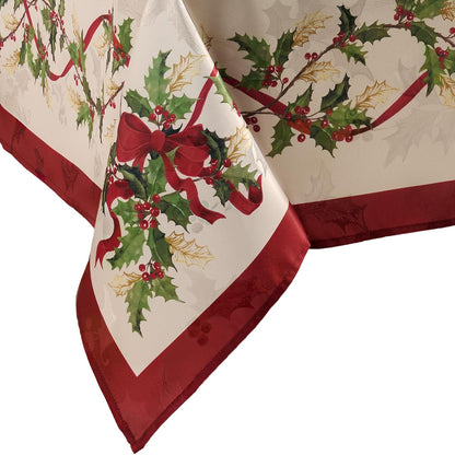Elrene Home Fashions Villeroy & Boch - Mantel de Invierno para Navidad y día Festivo, Rectangular de 60 x 144 Pulgadas