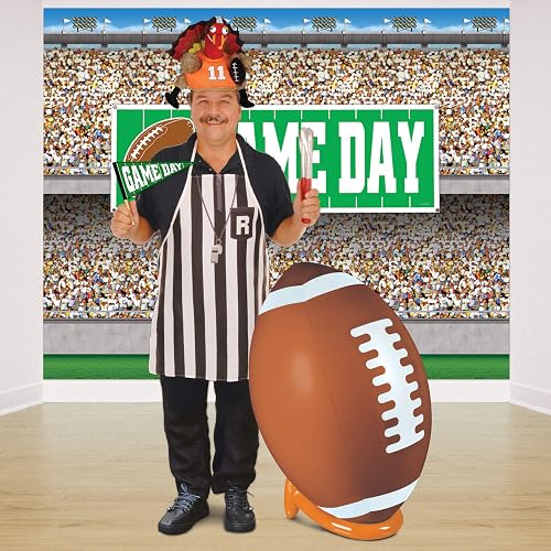 Beistle 50253 - Juego de Playera y balón de fútbol Inflable para decoración de Fiestas, 3 pies, 3 Pulgadas y 16 Pulgadas
