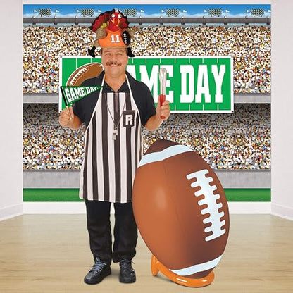 Beistle 50253 - Juego de Playera y balón de fútbol Inflable para decoración de Fiestas, 3 pies, 3 Pulgadas y 16 Pulgadas