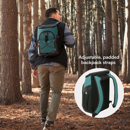 Titan by Arctic Zone - Mochila enfriadora, Bolsa aislada de Lado Suave con Forro a Prueba de Fugas y Correas Acolchadas, para Almuerzo, Picnic y Viajes, Capacidad de 24 latas