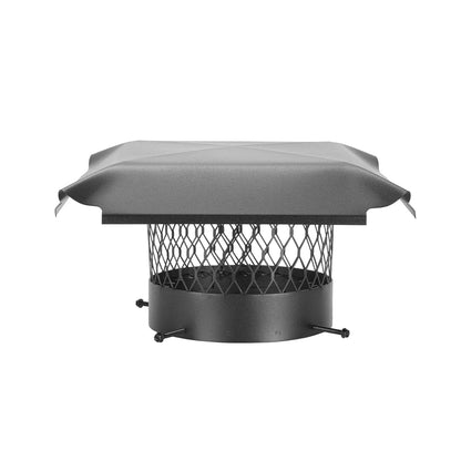 Draft King CBO14 - Tapón redondo de acero galvanizado negro, 14 pulgadas de diámetro - acero galvanizado negro - 20.3 cm
