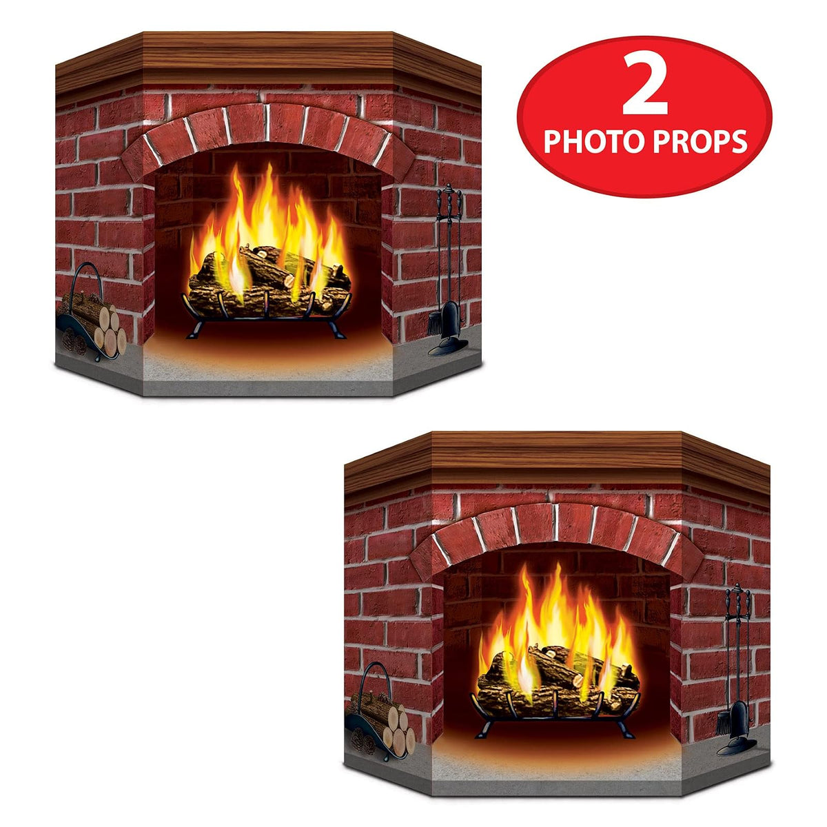 Beistle S22030AZ2 - Chimenea de ladrillo, Multicolor