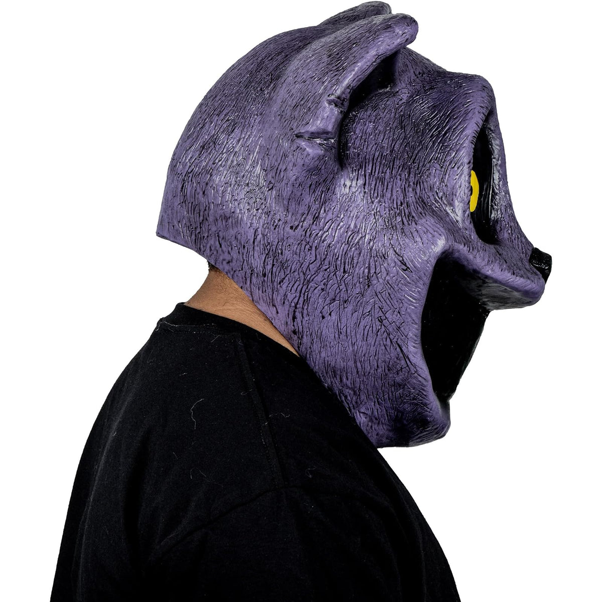 REV Máscara Completa de Látex Catnap, Máscara de Gato Espeluznante Talla Mediana para Disfraz de Halloween, Cosplay y Fiestas Tenebrosas