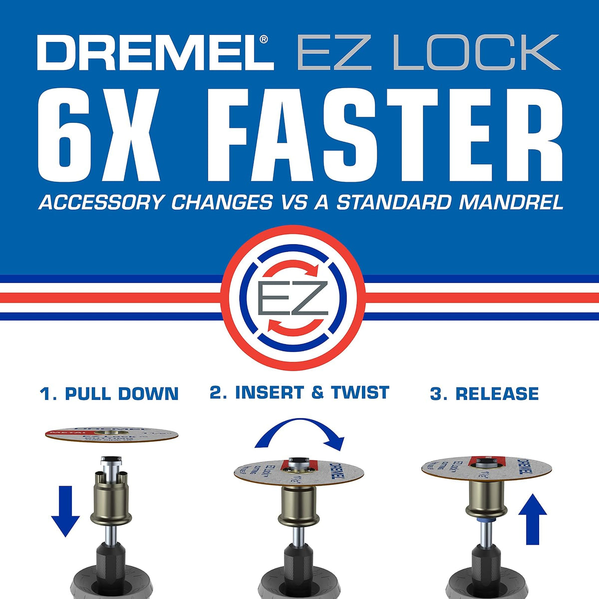 Dremel EZ471SA Cepillo Abrasivo Grano 36 Grueso Ez Lock para Detalles