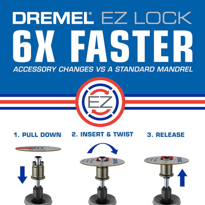Dremel EZ471SA Cepillo Abrasivo Grano 36 Grueso Ez Lock para Detalles