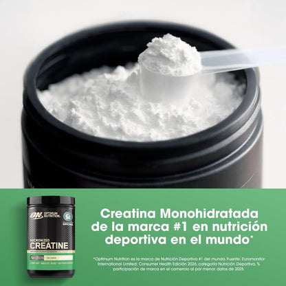 Optimum Nutrition Creatina en Polvo Sin Sabor 300G, 60 Servicios