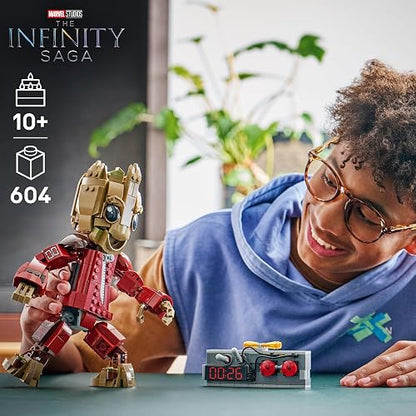 LEGO | Marvel Groot con Traje de Saqueador Set de Construcción de Juguete Articulado para Niños y Niñas – Guardianes de la Galaxia Vol. 2 – Regalo para Mayores de 10 Años – 76341