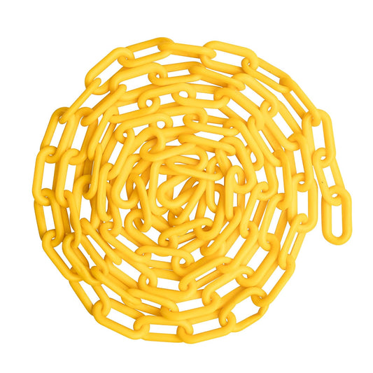 US Weight Cadena de Seguridad de Plástico Amarillo 2 x 100 Pies Resistente UV