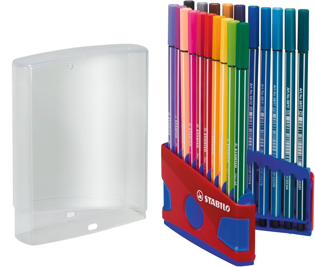 STABILO Pen 68 Plumon de Punta de Fieltro - ColorParade - 20 piezas - Colores surtidos