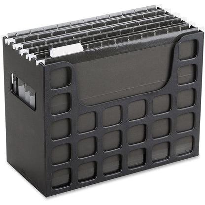 Pendaflex Decoflex Desktop File, 9 1/2" H x 12 1/4" W x 6" D, Black (23013)