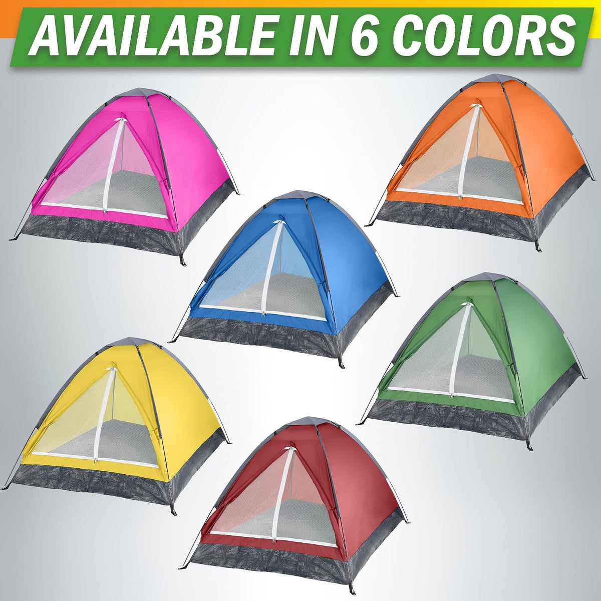 Wakeman Tents Tienda de campaña para Exteriores con Mosca de Lluvia y Bolsa de Transporte
