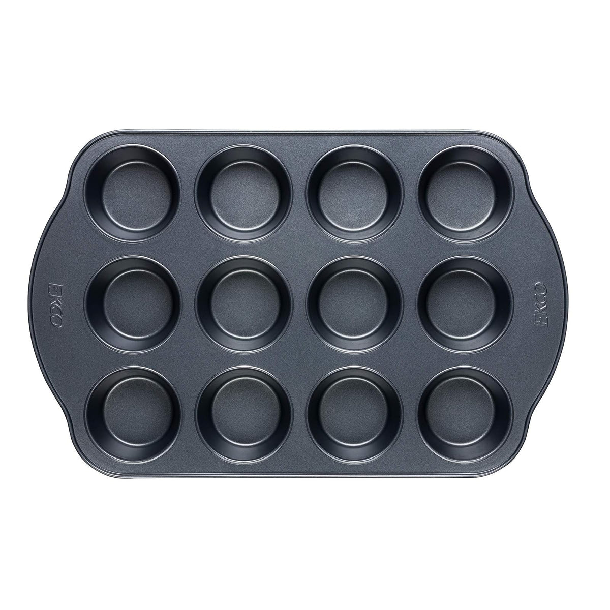 Ekco Evolution Molde para Muffins de 6 Cavidades, Acero Antiadherente - 12 Tazas