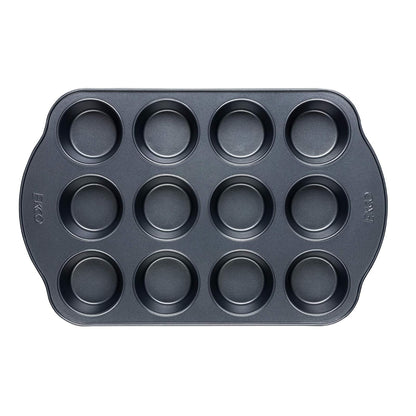 Ekco Evolution Molde para Muffins de 6 Cavidades, Acero Antiadherente - 12 Tazas