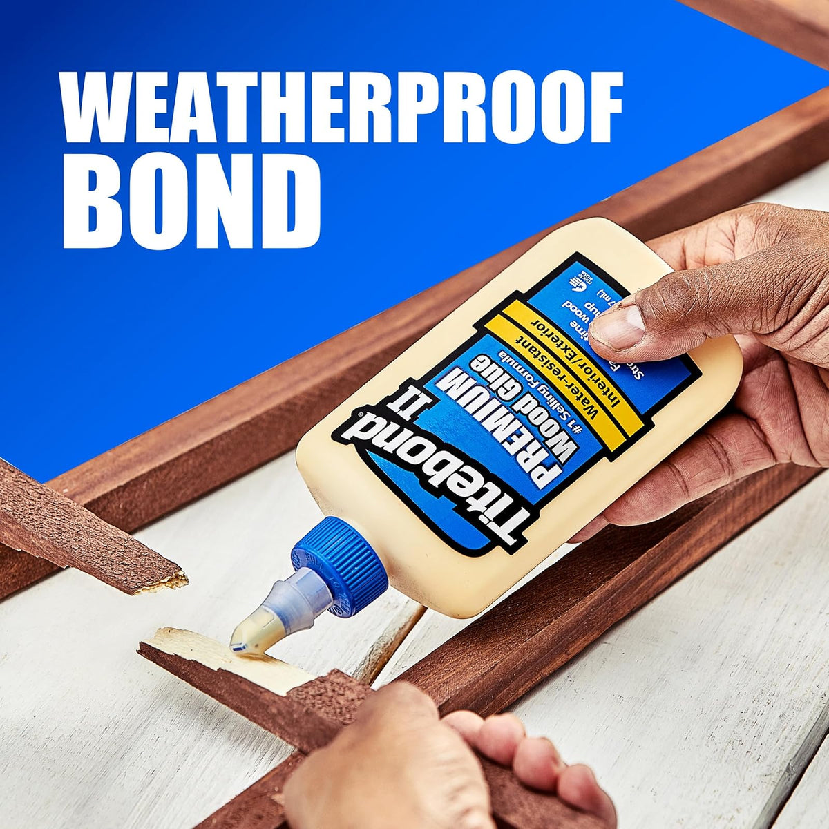 Titebond II Pint by Titebond | 473 ml, Pegamento de Madera Premium Tipo II, Resistente al Agua ANSI