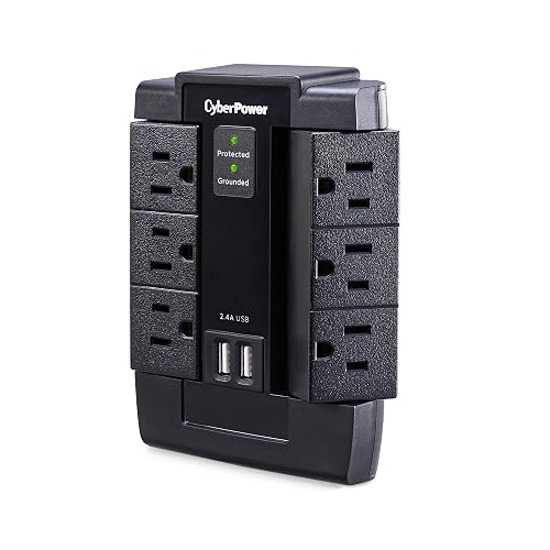 CyberPower P600WSURC1 Supresor De Picos, Negro
