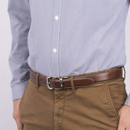 Tommy Hilfiger Cinturón reversible de piel para hombre (con tallas grandes y altas)