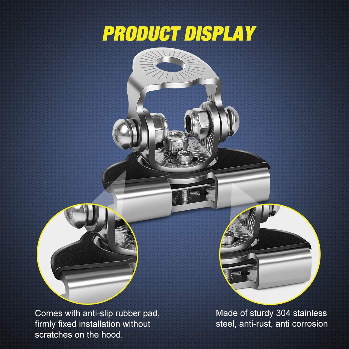 Nilight 90043B - Soporte universal para lámpara de techo (2 unidades, regulable), Model 1