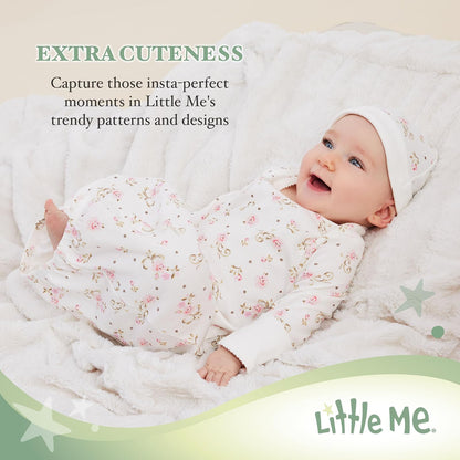 Little Me - Conjunto de camisón y Gorra para niña de 2 Piezas