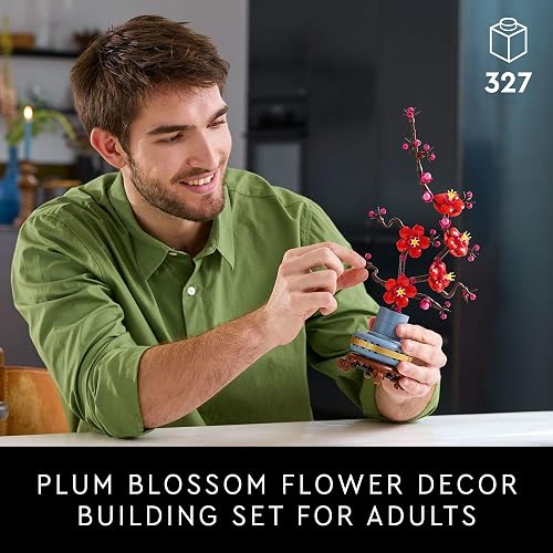 LEGO® Flor de Ciruelo Plantas de Interior Decorativas para adornar Cualquier Espacio en el hogar u Oficina con Unas Hermosas 10369