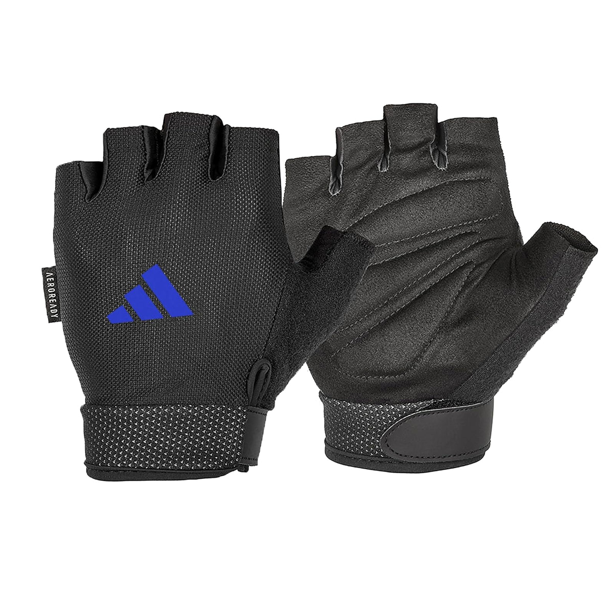 adidas Essential Guantes de Entrenamiento Ajustables, Palma Acolchada - Azul - XL