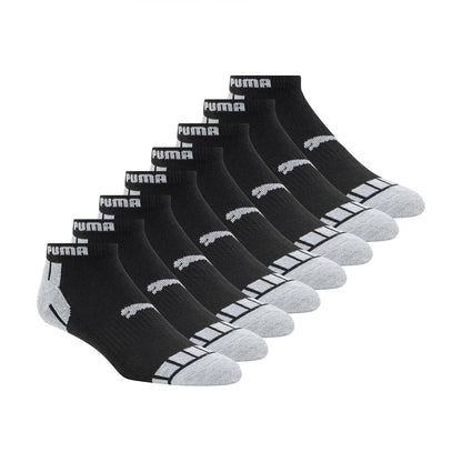 PUMA - Paquete de 8 calcetines de corte bajo para hombre