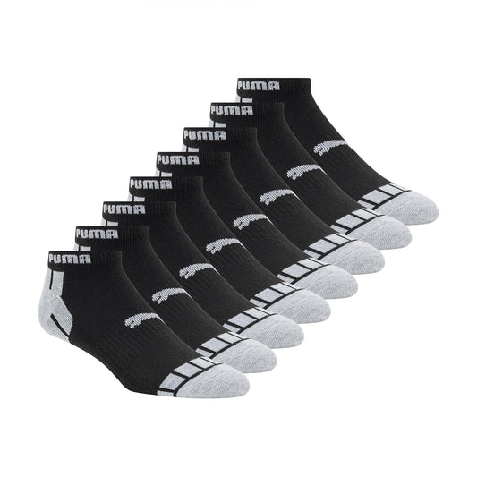 PUMA - Paquete de 8 calcetines de corte bajo para hombre