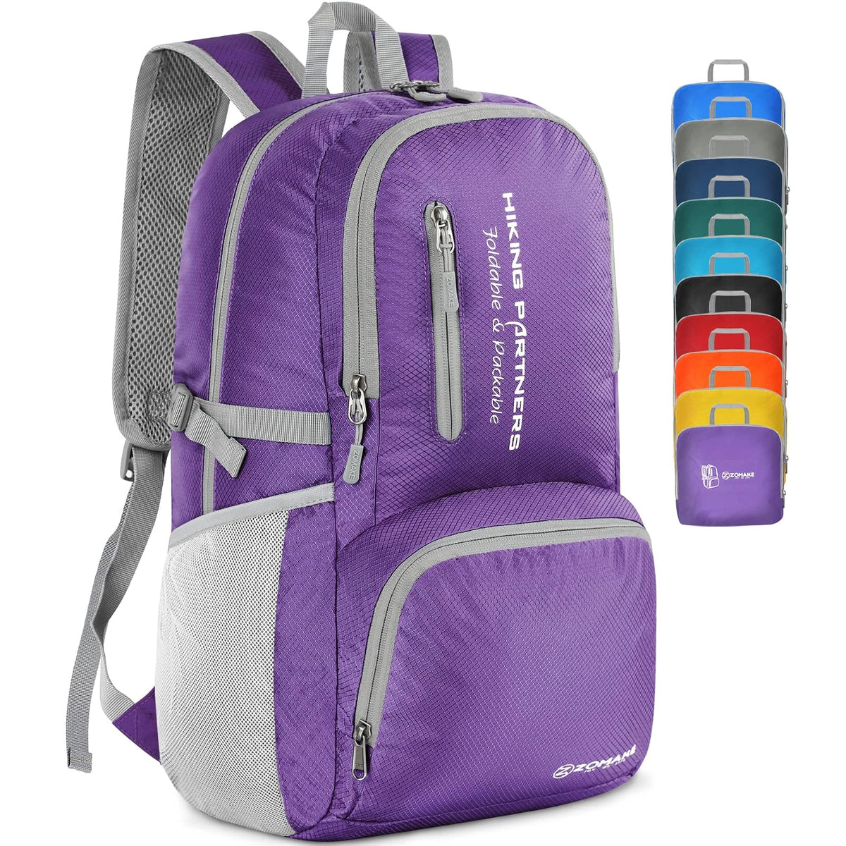 ZOMAKE Mochila 35L de Viaje Liviana, Mochila Plegable de Mochila Plegable y Resistente al Agua para Mujeres Hombres