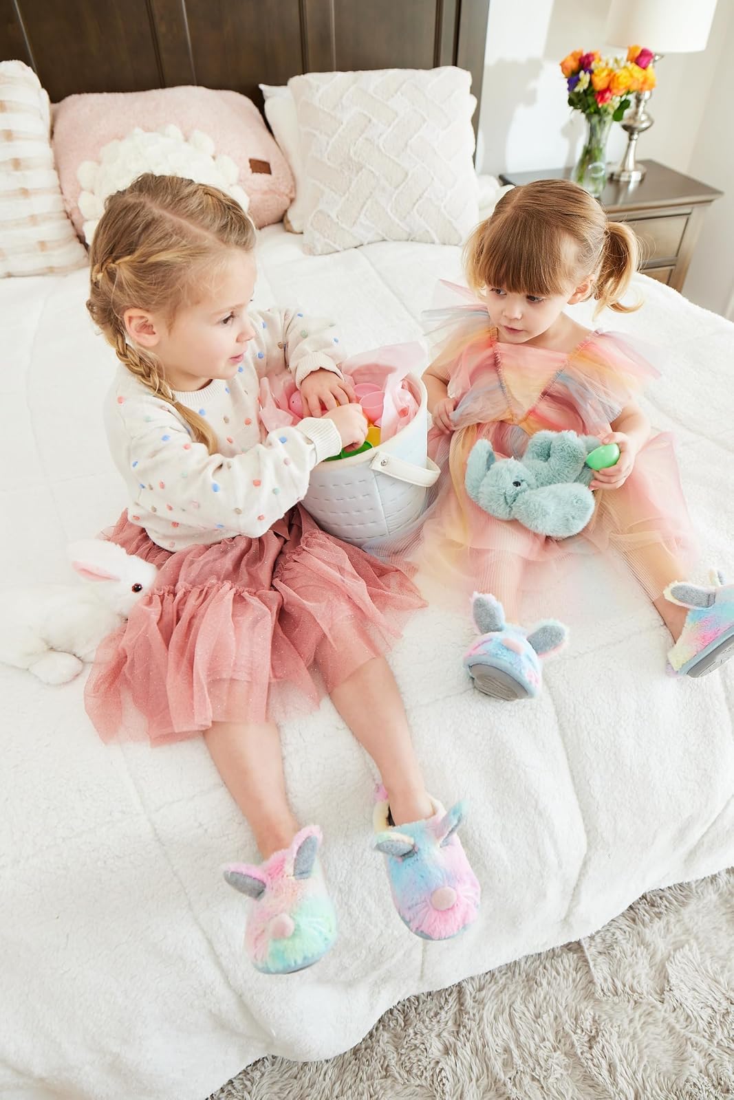 Dearfoams Pantuflas unisex a juego para niños