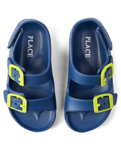 The Children's Place Baby Boys Double Buckle Slide Sandals Sandalias deslizantes para Niños