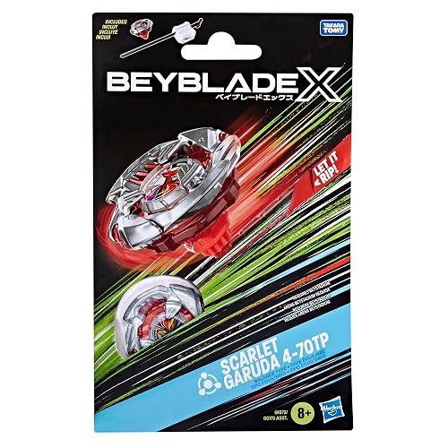 Beyblade X Trompo Scarlet Garuda 4-70TP Metal Fundido Rojo