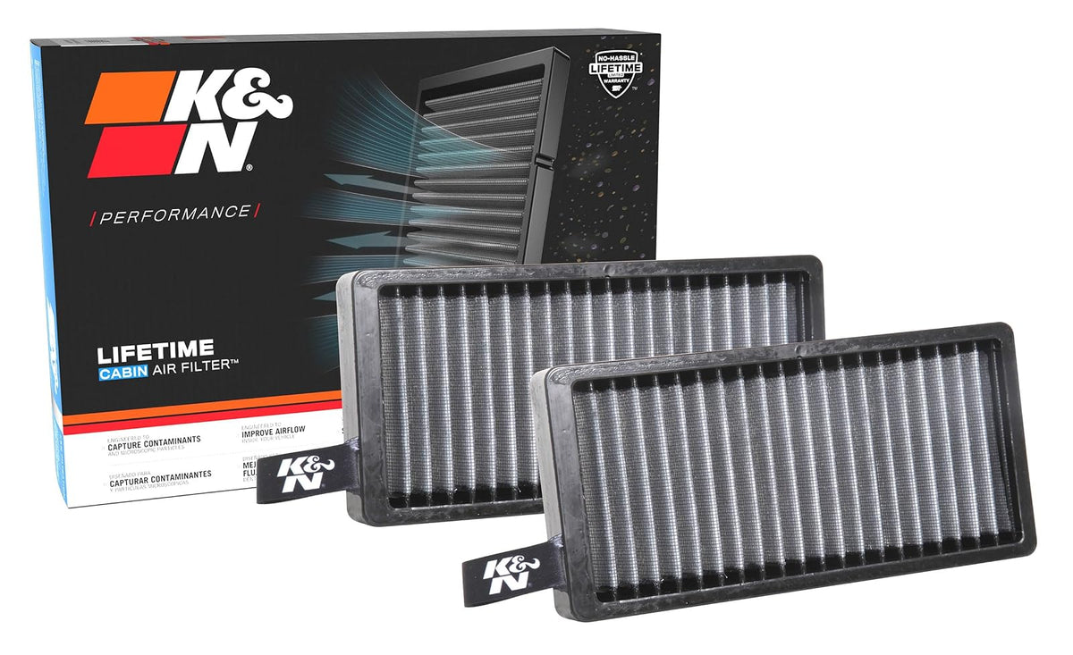 K&N Filtro de Aire de Cabina Premium, Lavable y Reutilizable - VF2060