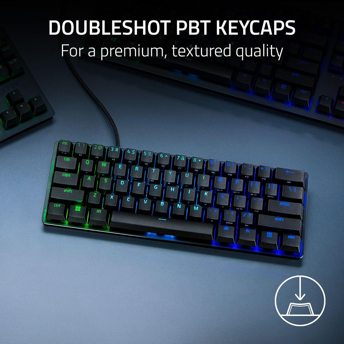 Razer Huntsman Mini Analog - Teclado Gaming analógico 60% de tamaño con switches ópticos