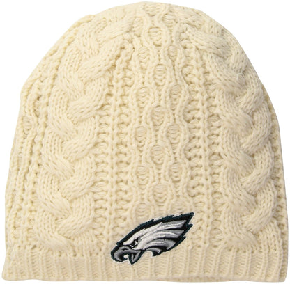 OTS NFL Waco - Gorro de Punto para Mujer - Philadelphia Eagles - Mujer - Natural