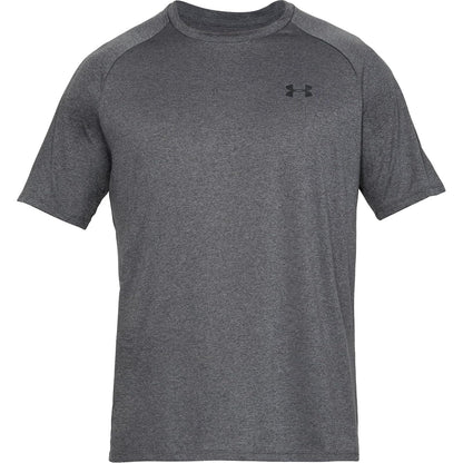 Under Armour Playera de Entrenamiento Cuello V para Hombre - XL - Gris (Carbon Heather - Black - 090)