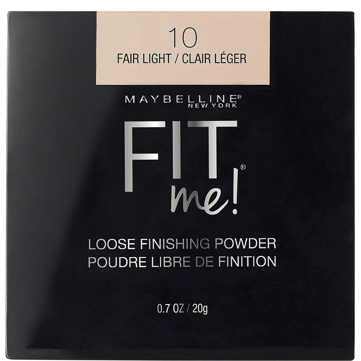 Maybelline Fit Me Polvo Suelto de Acabado Base Mineral - Luz justa.