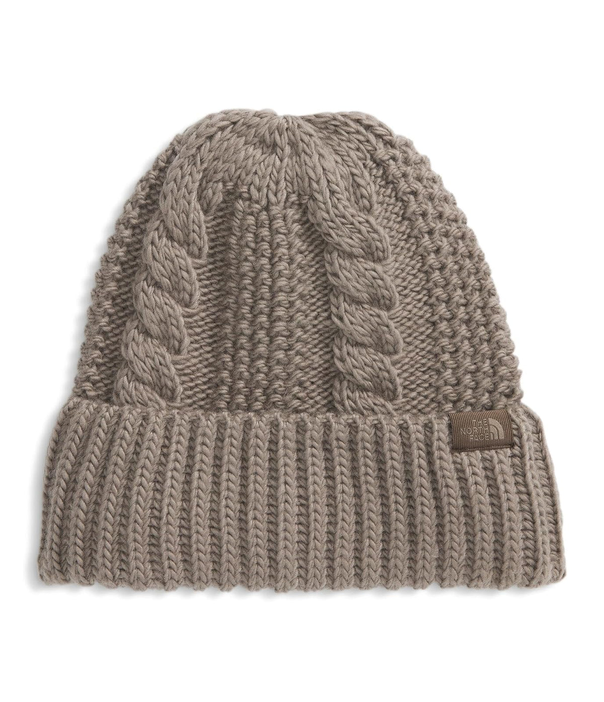 The North Face Oh Mega Beanie para Mujer, Ajuste clásico, Sombrero de Invierno con Textura de Punto de Cable Suave, puño Ajustable