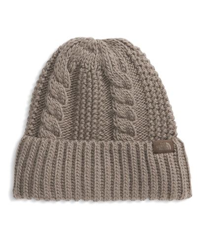 The North Face Oh Mega Beanie para Mujer, Ajuste clásico, Sombrero de Invierno con Textura de Punto de Cable Suave, puño Ajustable