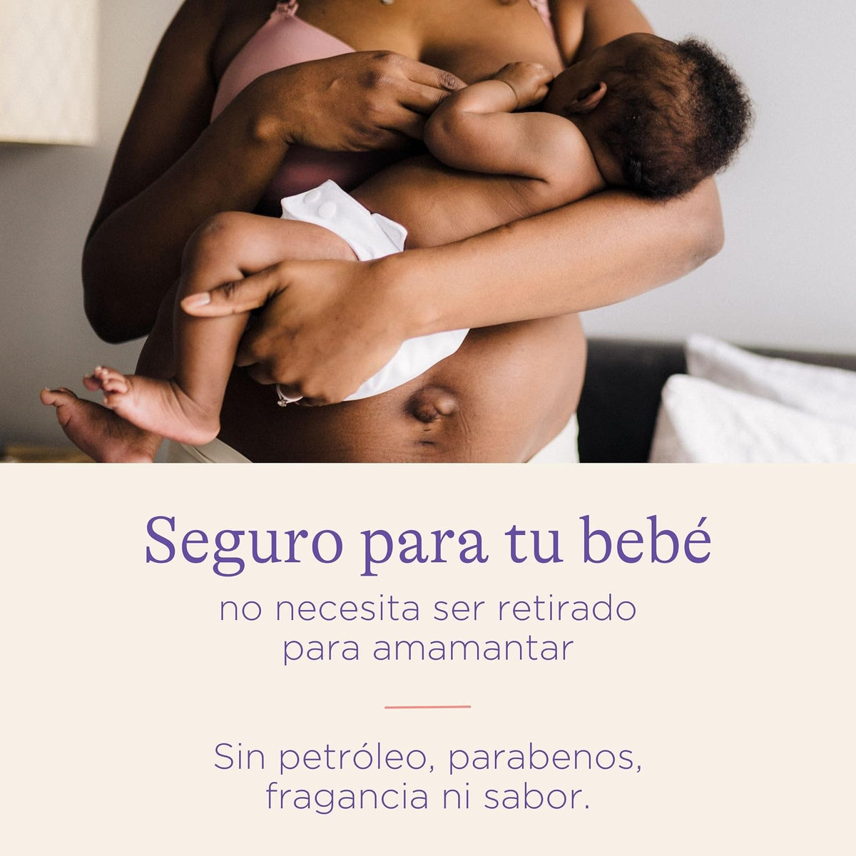 Lansinoh Bálsamo orgánico para los pezones, Calma y Protege Pezones Agrietados y con Dolor, Blanco