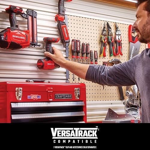 CRAFTSMAN Kit Taladro Inalámbrico y Atornillador Impacto 20V, CMCK200C2 | Kit Taladro Inalámbrico, Atornillador de Impacto, 20V, Incluye 2 Baterías, Bolsa de Herramientas