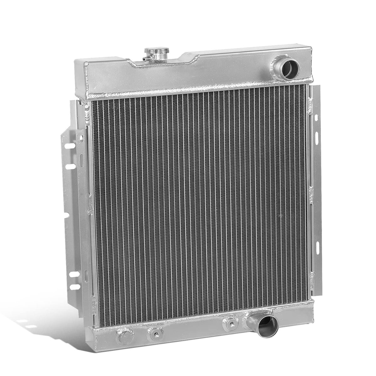 DNA Motoring RA-FM64-3 Radiador de Carreras de Aluminio, Metálico