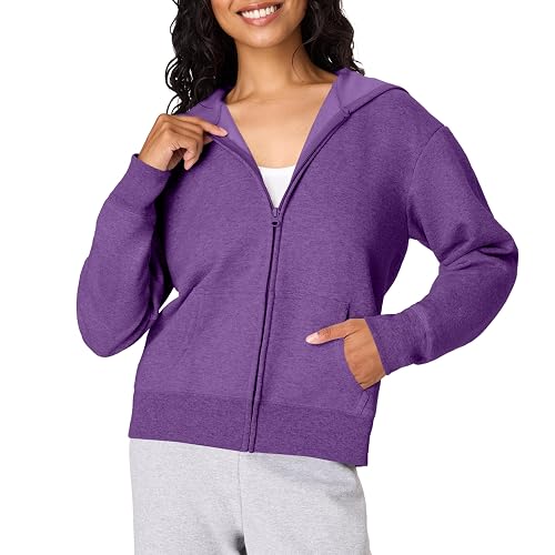 Hanes Sudadera con Capucha y Cierre Completa Ecosmart Chamarra de Calentamiento o Pista para Mujer