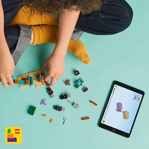 LEGO® Minecraft® La Patrulla del Desierto de los Illanos Juguete basado en el Videojuego, Figuras de un Saqueador, un Vindicador y un Caballero Cactus para niños Desde 7 años 21267