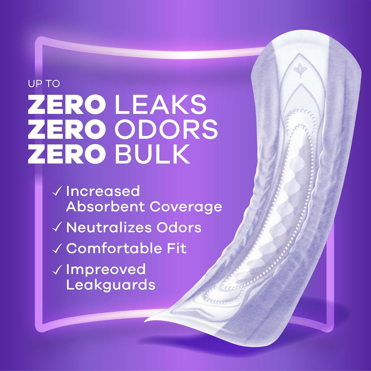Discreet, Incontinence Pads, Maximum, Regular Length, 48 Count