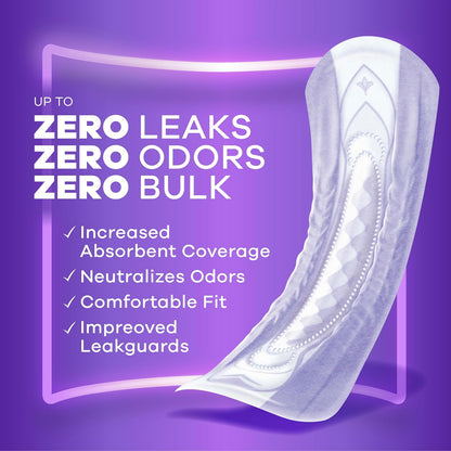 Discreet, Incontinence Pads, Maximum, Regular Length, 48 Count