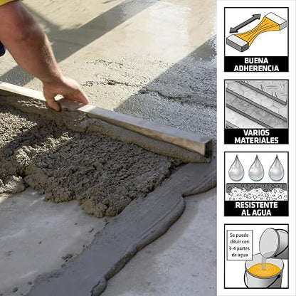 Sika - Sellador de Resina Acrílica Sika Latex N - Aditivo mejorador de Resistencia y Adherencia para morteros - Reduce la Permeabilidad y la contracción - Fácil de preparar - Pet 5 L- Color Blanco