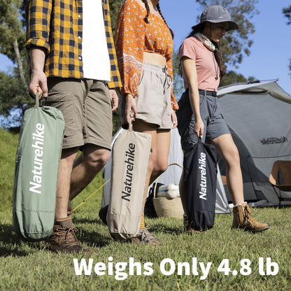 Naturehike - Cuna de Camping Ultraligera fácil de Montar, Cuna Plegable compacta y protable para Camping, montañismo y Senderismo, soporta 350 Libras con Bolsa de Transporte, Kahki
