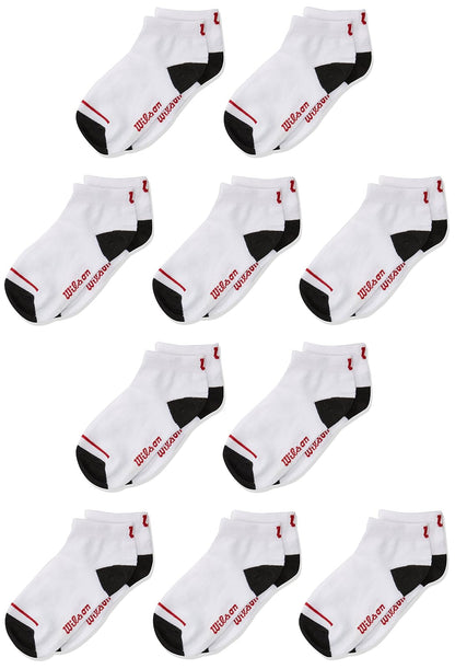 Wilson 10 Piezas Tin para Niños, color Blanco/Negro, Talla MD (19-22 CM), 8813